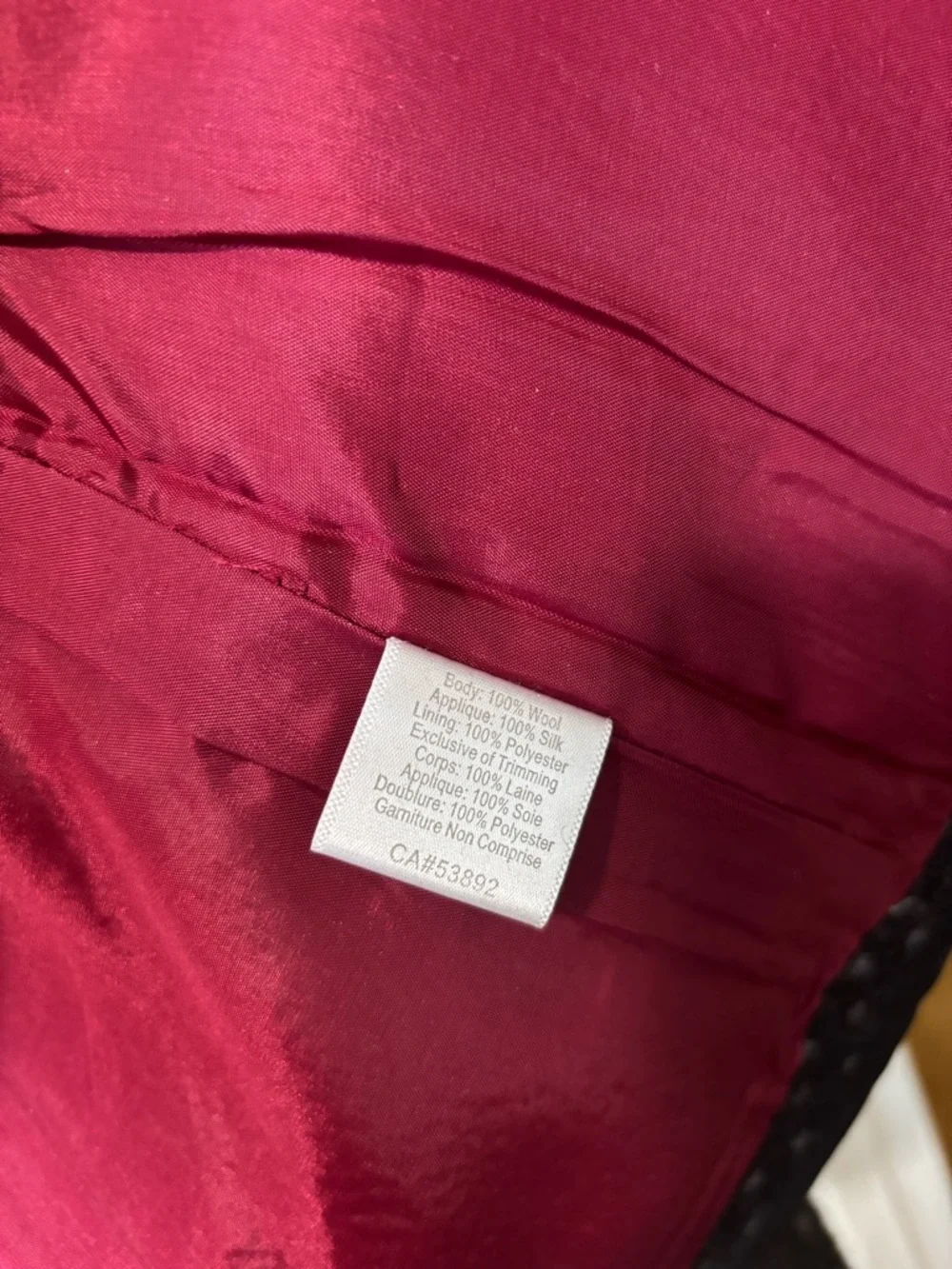 Icelandic Design Wool Polka Dot Black Gray Blazer Jacket Coat Size M Medium - Picture 5 of 7